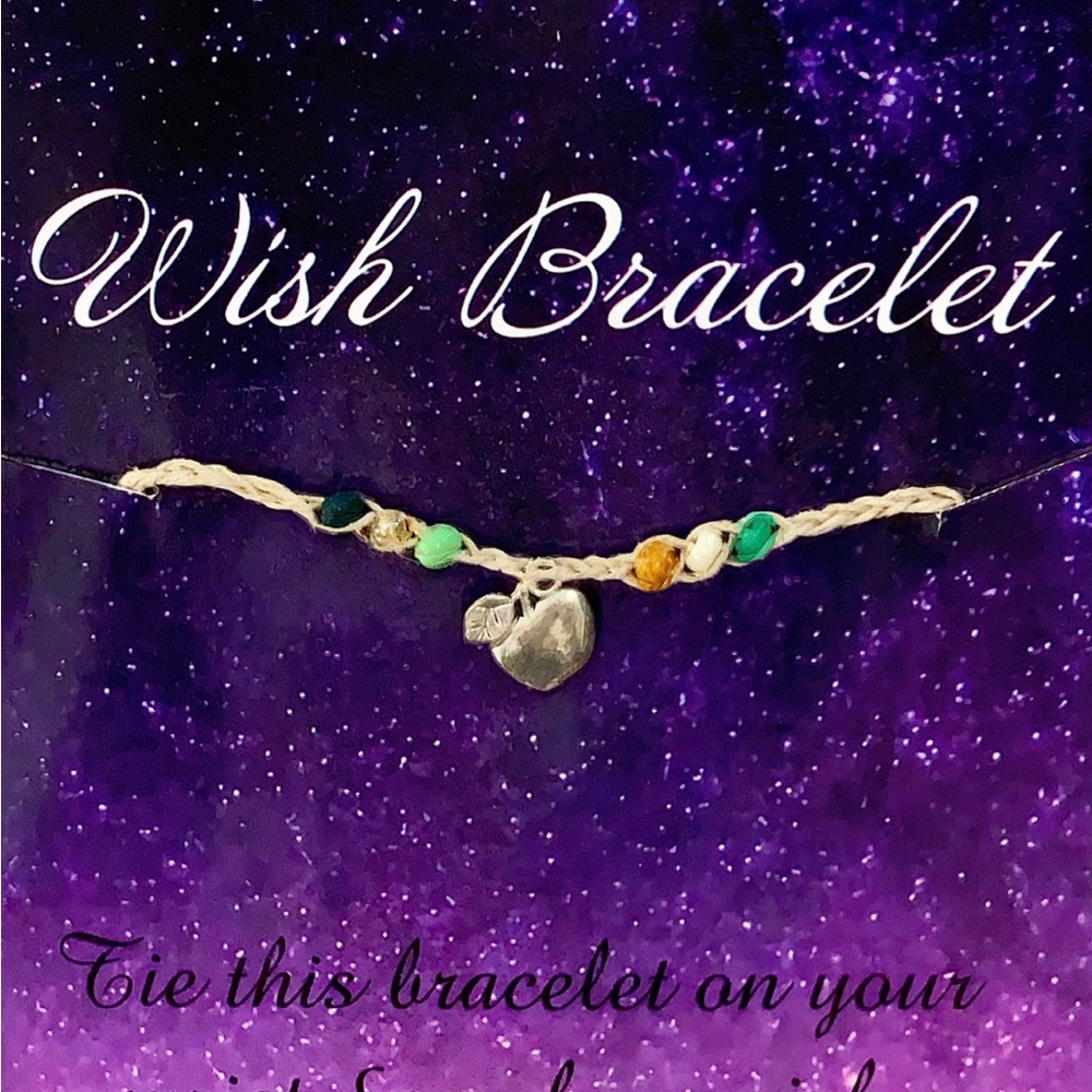 Wish Bracelet with Heart Charm